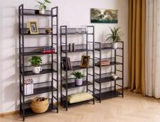 Стеллаж SIGNAL RAW R4 черный 121/60