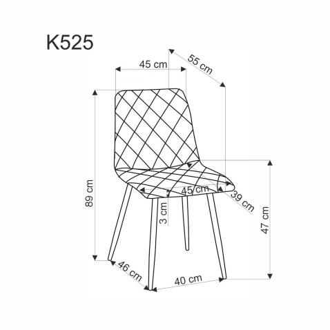 Стул HALMAR K525 WDF бежевый/натуральный