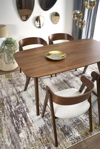 Стол обеденный HALMAR MIGUEL орех/орех 160/90