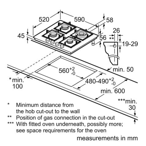 Поверхность газовая BOSCH PNH6B6B90