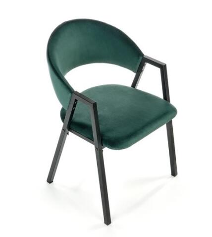 Стул HALMAR K473 темно-зеленый/черный