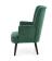 Кресло HALMAR DELGADO темно-зеленый/черный
