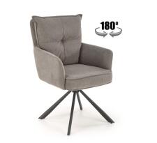 Стул HALMAR K528 серый/черный, поворотный