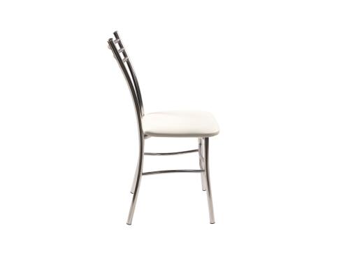 Стул ВВР Трио Белый/хром, экокожа