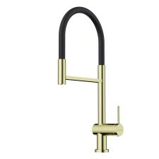 Смеситель для кухни Omoikiri Kanto 2 Plus-SB-LG-BL латунь/светлое золото/черный