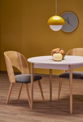 Стол обеденный HALMAR PIVOT кашемир/натуральный 102-142/102