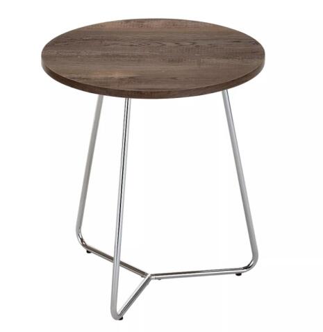 Стол журнальный SIGNAL ALTA B орех/хром 45