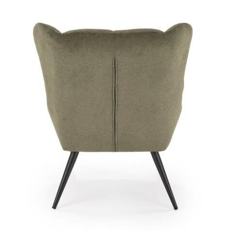 Кресло HALMAR BYRON оливковый/черный