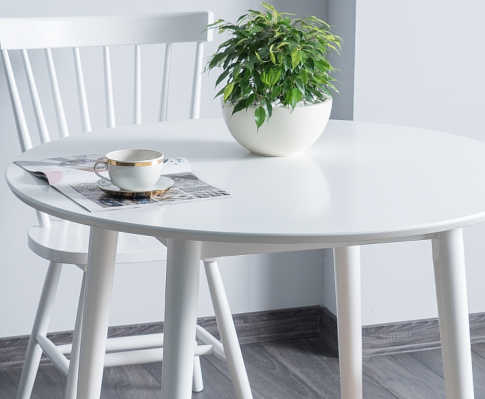 Стол обеденный SIGNAL LARSON белый/белый 90