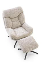 Комплект HALMAR KRONOS (кресло+подставка для ног) бежевый/разноцветный