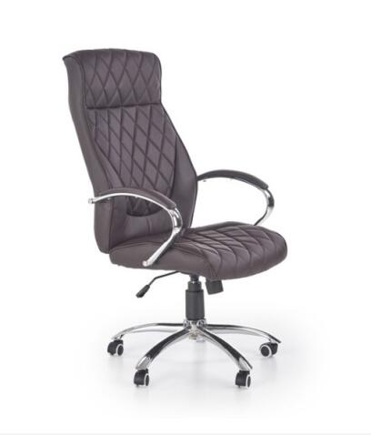 Кресло компьютерное HALMAR HILTON шоколад/хром