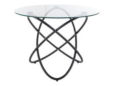 Стол обеденный SIGNAL ORBIT прозрачный/черный 100