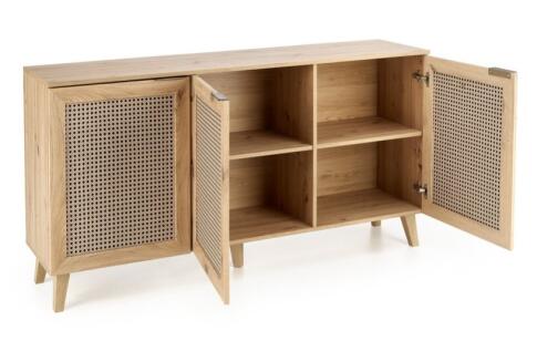 Комод HALMAR BORNEO KM-1 дуб артизан/черный