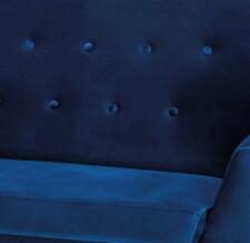 Диван SIGNAL NORDIC 2 Velvet Bluvel 86 темно-синий/бук