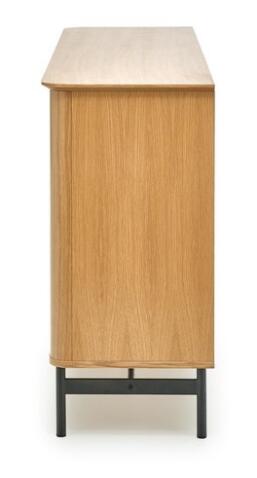 Комод HALMAR SMART KM-1 дуб натуральный/черный