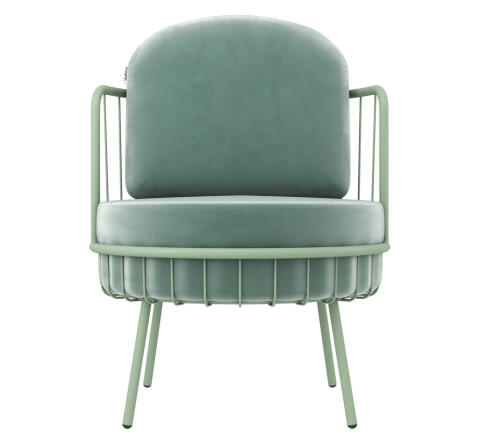 Кресло Sheffilton SHT-AMS123 нежная мята/мятный