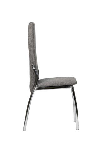 Стул ВВР Оскар серый/хром, рогожка