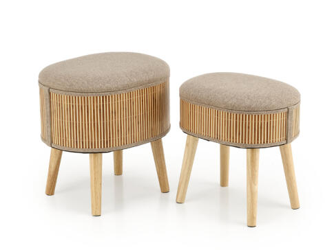Комплект HALMAR TICO (2 пуфа) бежевый