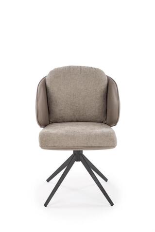 Стул HALMAR K554 серый/светло-серый/черный, поворотный