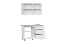 Кухонный гарнитур NN Мебель "Денвер" (1,2 м) Серия 2 SAFE Белый/Дуб Сонома