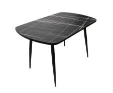 Стол ВВР Пластиковый Черный тунис/черный конус 110/70