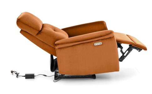 Кресло HALMAR SEMIR раскладное, корица