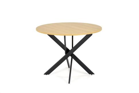 Стол обеденный HALMAR EDGAR дуб золотой/черный 100