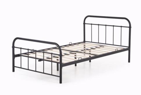 Кровать HALMAR LINDA черный, 120/200