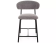 Стул барный SIGNAL ELTON H-2 t.232 серый/черный