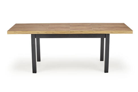 Стол обеденный HALMAR TIAGO дуб крафт/черный 140-220/80