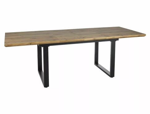 Стол обеденный SIGNAL UMBERTO II дуб артизан/черный 160-240/90