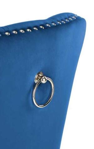 Стул HALMAR MIYA темно-синий/черный