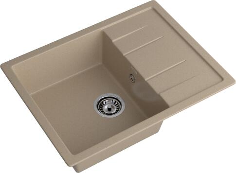 Кухонная мойка GRANFEST QUADRO Q-650L песочный