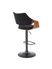 Стул барный HALMAR H124 черный/орех Стул барный HALMAR H124 черный/орех