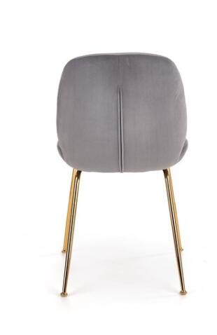 Стул HALMAR K381 серый/золотой