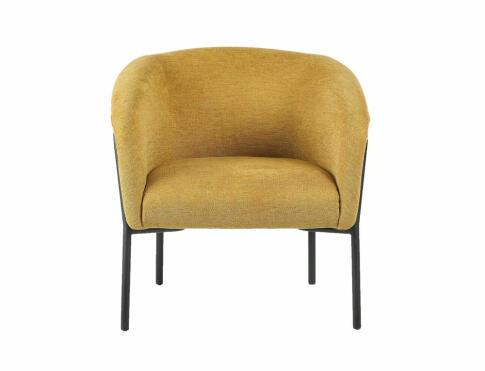 Кресло SIGNAL CLOVER Brego 68 карри/черный