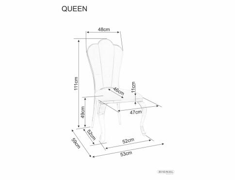 Стул SIGNAL QUEEN Velvet Bluvel 28 бежевый/золотой