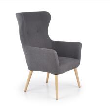 Кресло HALMAR COTTO темно-серый/натуральный