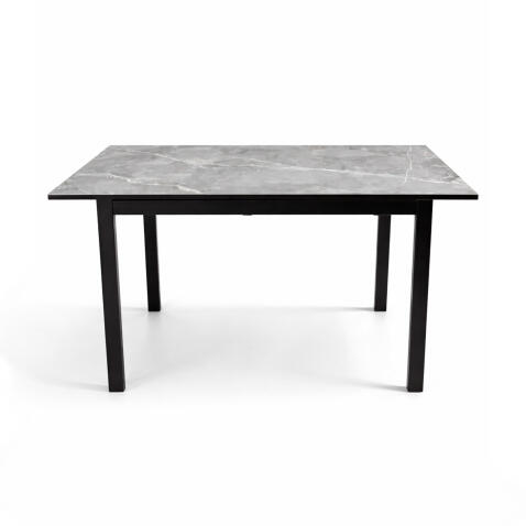Стол ВВР Брайтон керамика, раздвижной серый/черный 89-119/69