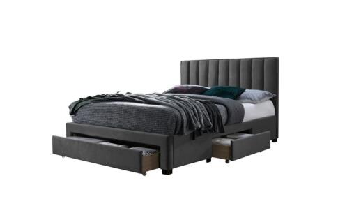 Кровать HALMAR GRACE серый, 140/200