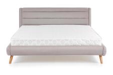 Кровать HALMAR ELANDA светло-серый/натуральный, 140/200