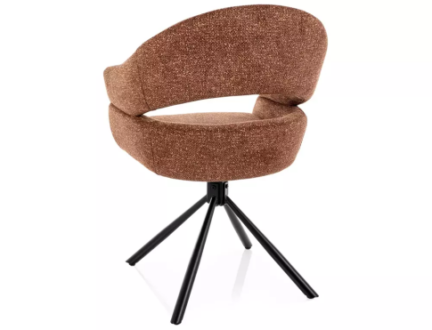 Стул SIGNAL BORGO Leo 35 коричневый/черный, поворотный