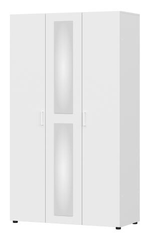 Шкаф NN Мебель (МС Токио) Белый текстурный, трехстворчатый