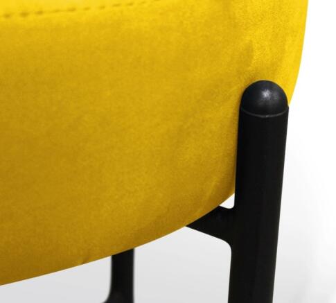 Банкетка Sheffilton SHT-B4 артикул Б-7 желтый/черный муар