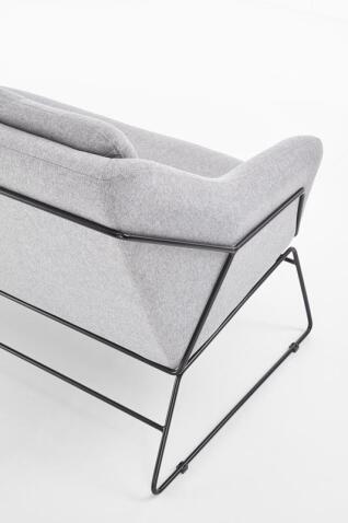 Софа HALMAR SOFT 2 XL серый/черный