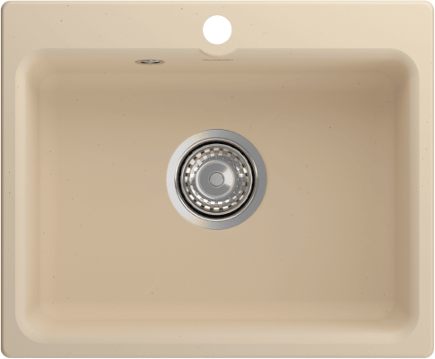 Кухонная мойка GRANFEST SMART SM-520 бежевый, без сифона