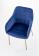 Стул HALMAR K306  синий/золотой