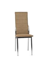 Стул ВВР Прага коричневый/хром, рогожка