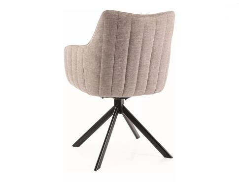 Стул SIGNAL AZALIA Brego 31 бежевый/черный, поворотный