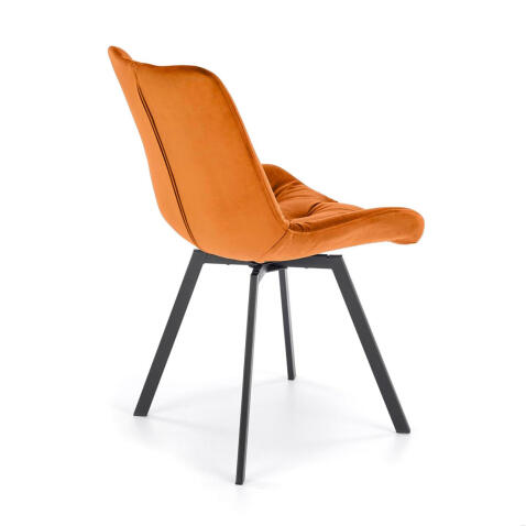 Стул HALMAR K519 корица/черный, поворотный